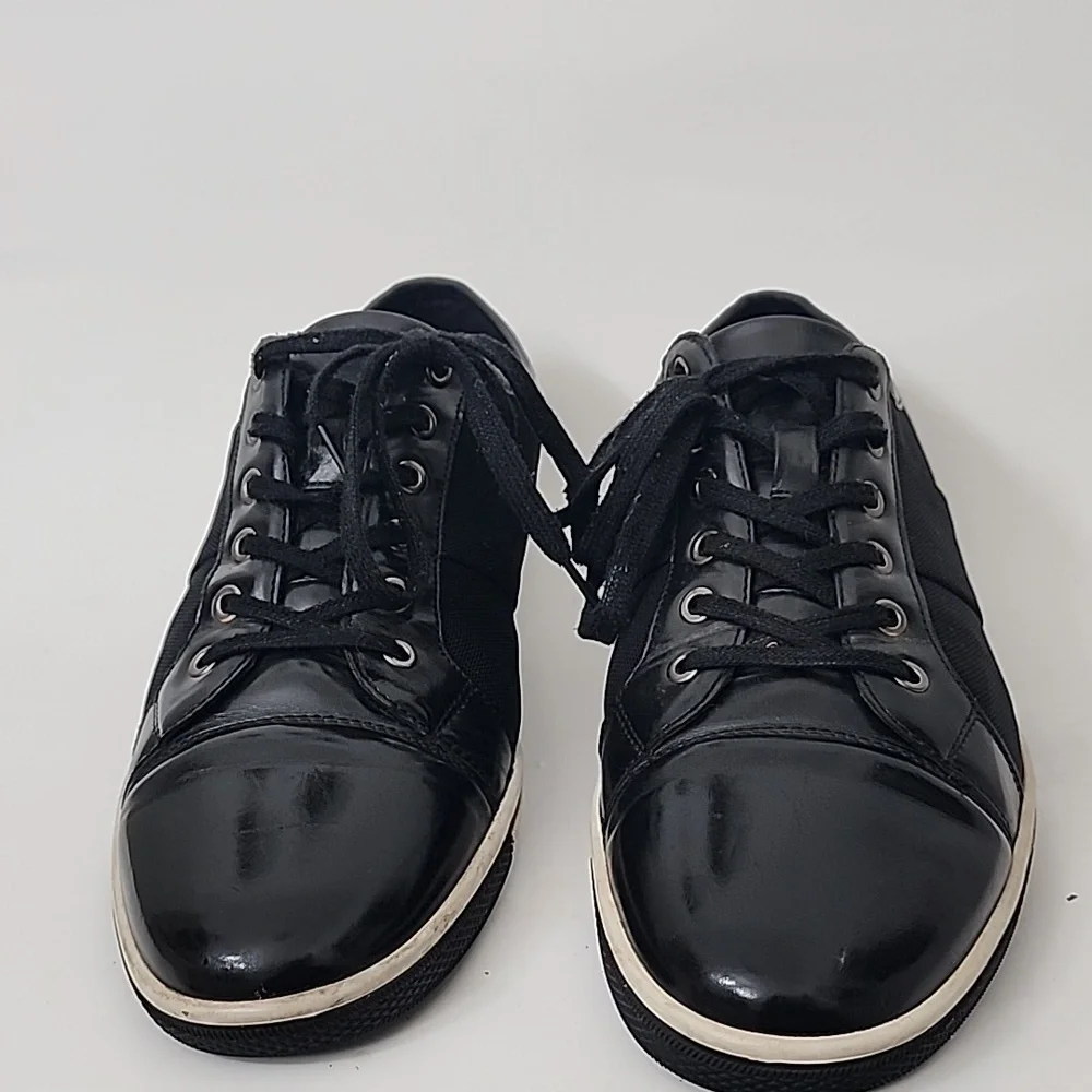 Zanzara Rory Black Leather Sneakers Size 12